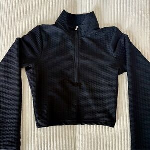 BuffBunny Black Textured Pullover